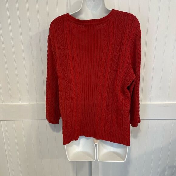 TOMMY HILFIGER RED sweater size XL - Picture 2 of 7